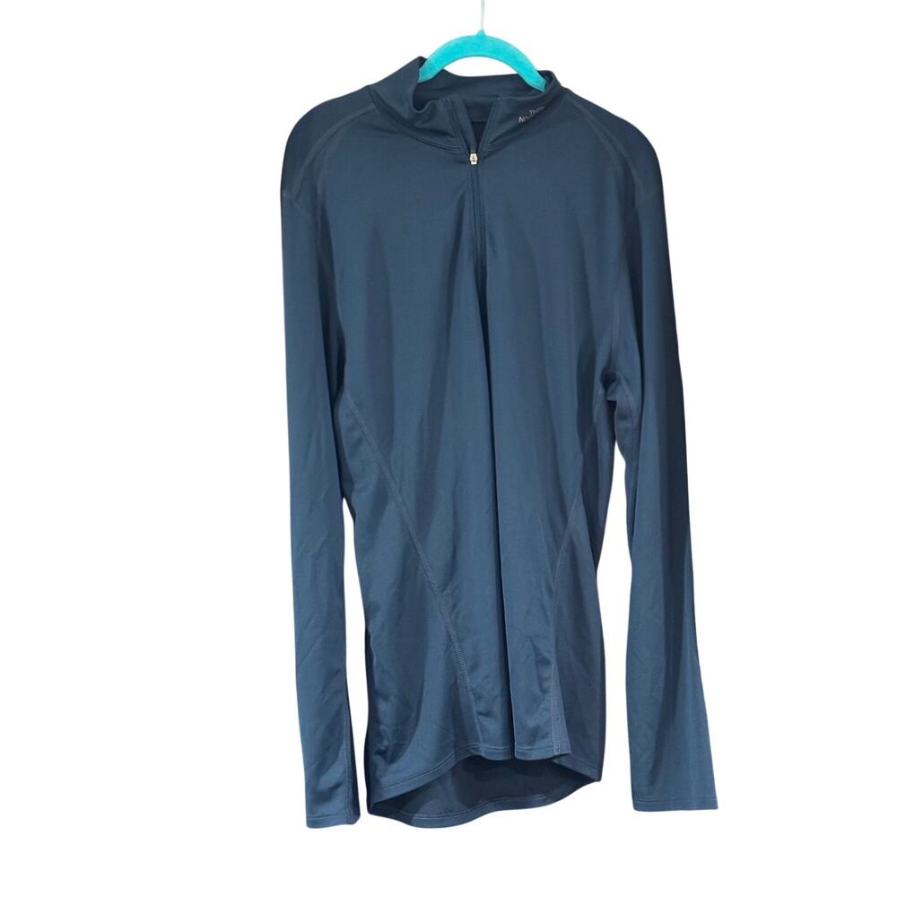 The North Face men's blue quarter-zip performance top large